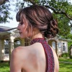 Textured chignon wedding and bridal hair